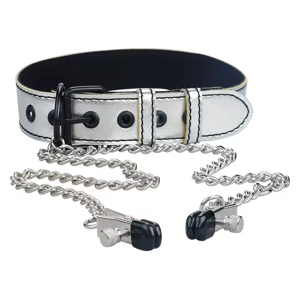 Long Chain Metal Nipple Clamps for Men Women Bondage Gear Juguetes Sexuales Sex Toys