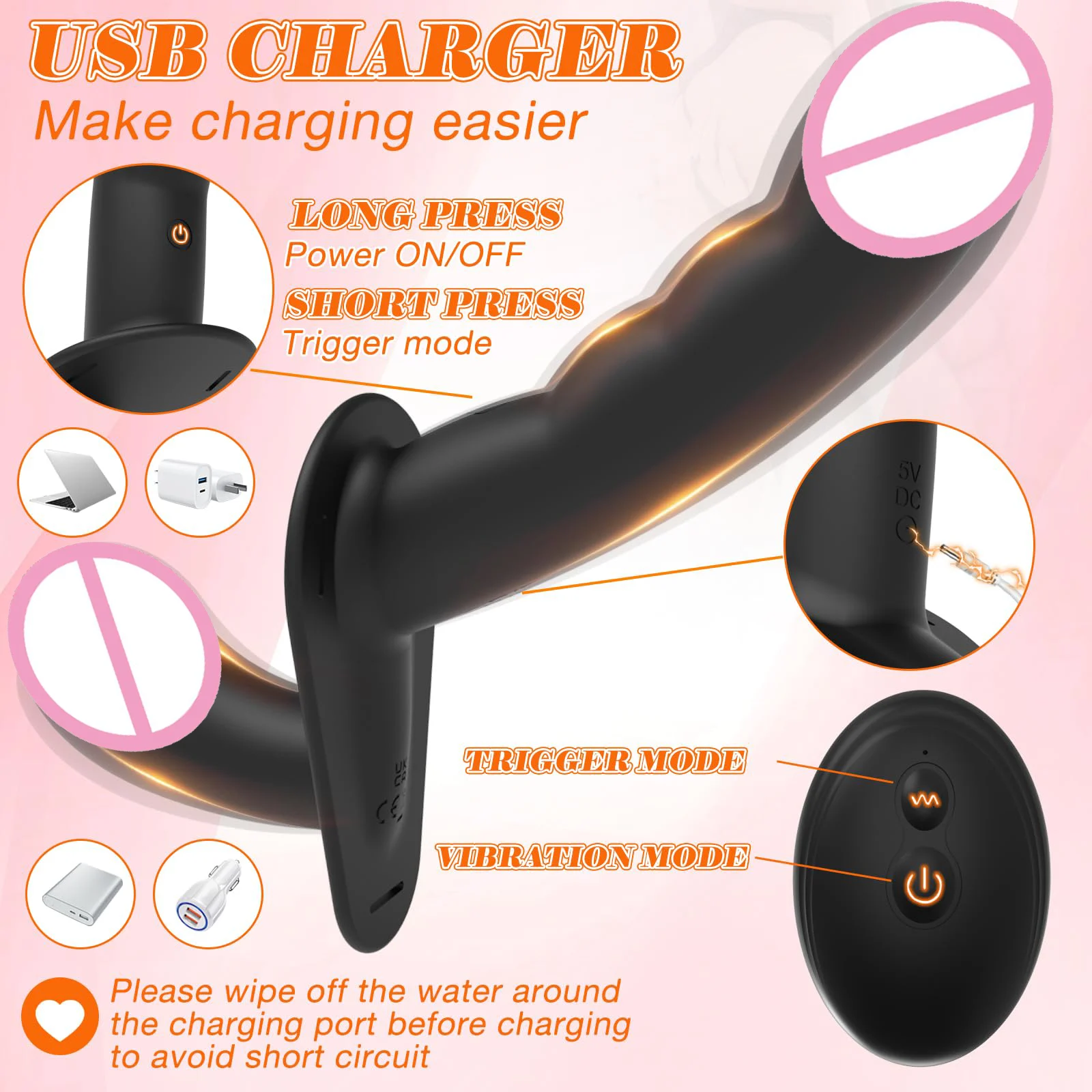 Remote Control Strap on Vibrating Silicone Dildo Adjustable Harness Double-Ended Lesbian Sex Wearable Dildo Vibrator for Women