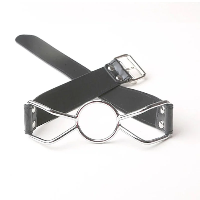 Leather Sex Toys Ring Gag Flirting Open Mouth With O-Ring Sex Bondage Adult Erotic Play Sex Toys for Couples
