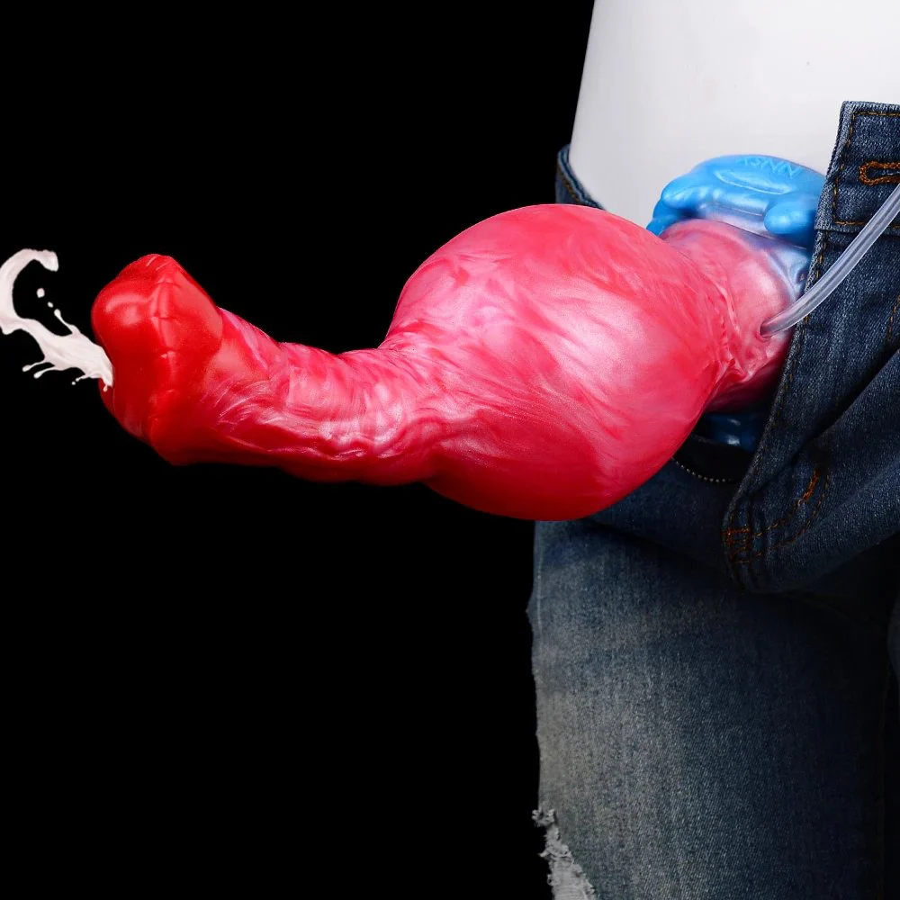 Squirting Inflatable Monster Dildo with Suction Cup Anal Plug Adult Sex Toys Anus Expansion Dildo Prostate Massager for 18+