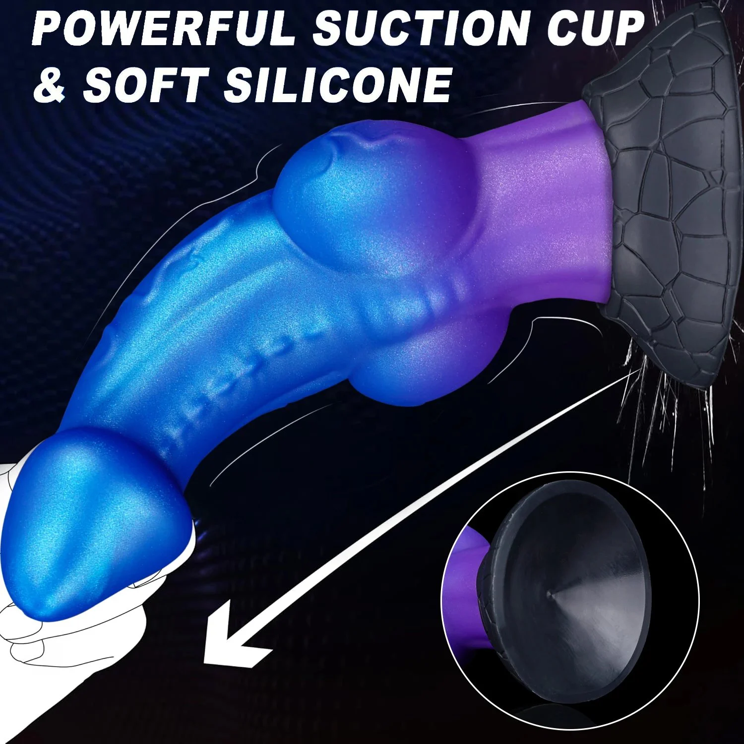 Realistic Silicone Monster Animal Dildo Suction Cup Waterproof Eco-Friendly Soft for Female Masturbation G-Spot Adult Sex