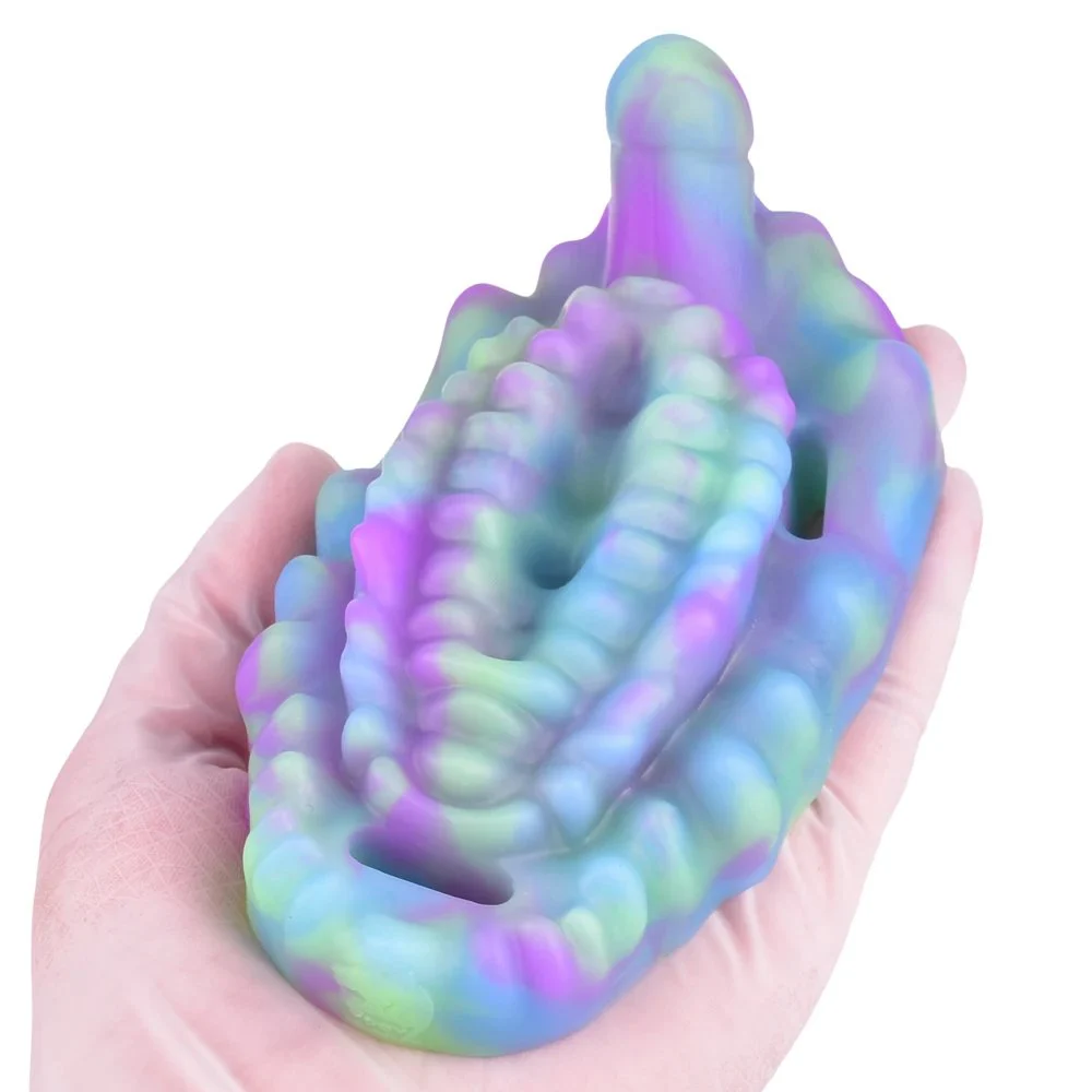 Wearable Fantasy Soft Sex Grinder Masturbator Adult Sex Toy and Sexual Stimulation Toy with Light Stick