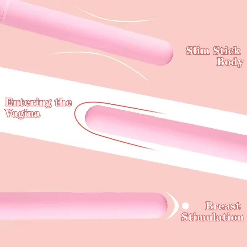 Portable Bullet Vibrator Adult Toys Mini Vibrating Travel Bullet Stick Massager Vibrator