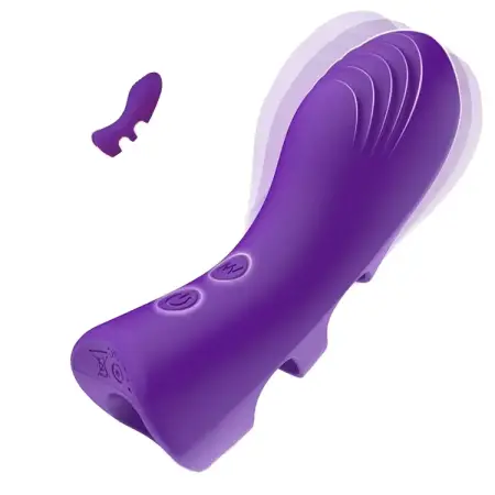 USB Rechargeable Silicone Finger Vibrator Sex Toys for Women