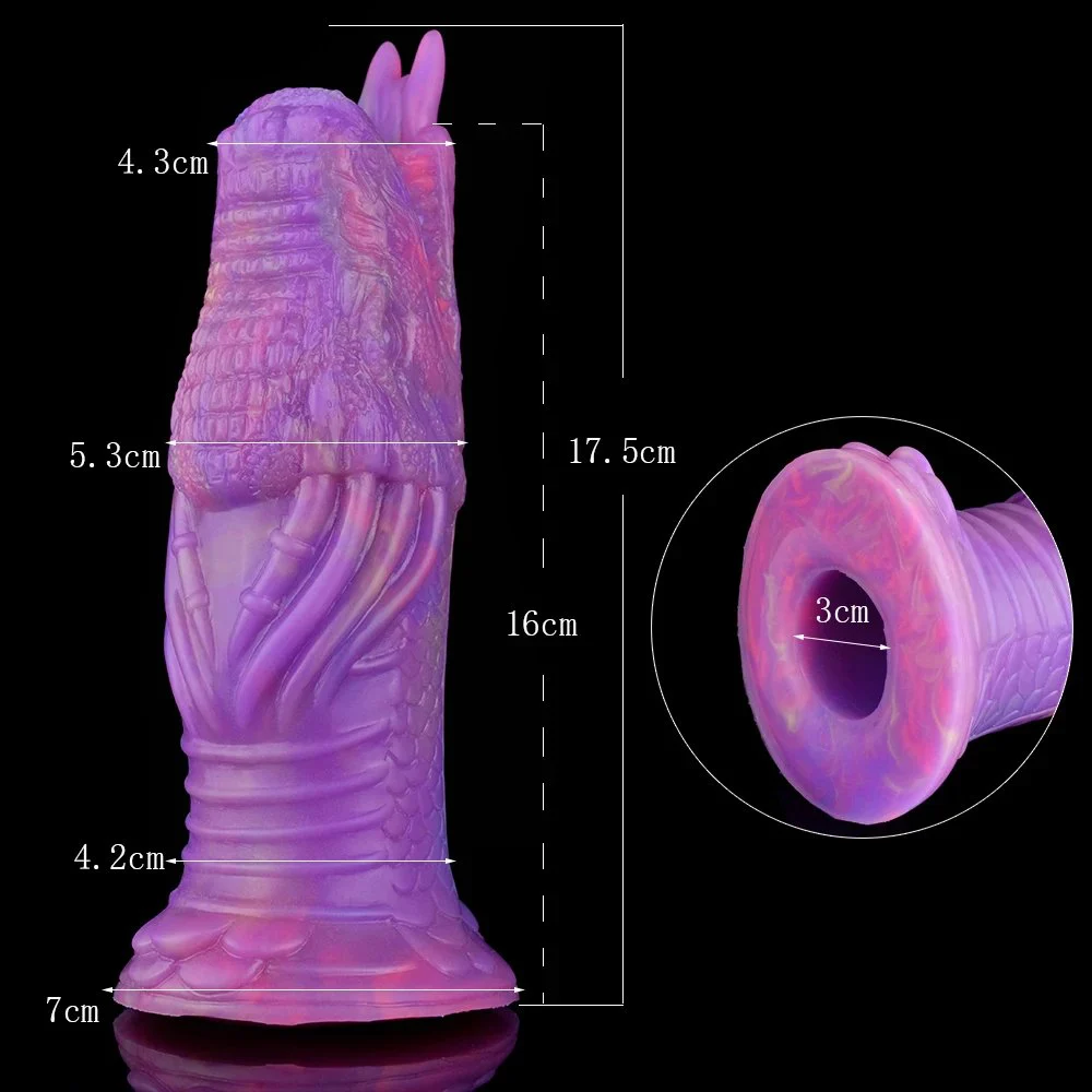 Conquered Dragon New Sex Toys with 5 Eggs Ovipositor Sex Toys Egg Laying Dildo Alien Ovipositor Dildo