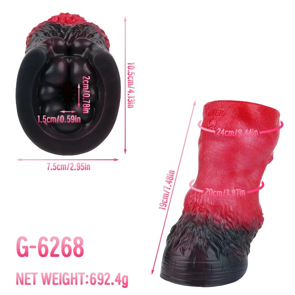 6.69in Donkey Male Masturbator Realistic Animal Texture Vagina Manual Silicone Male Masturbation Sleeve Adult Sex Toys