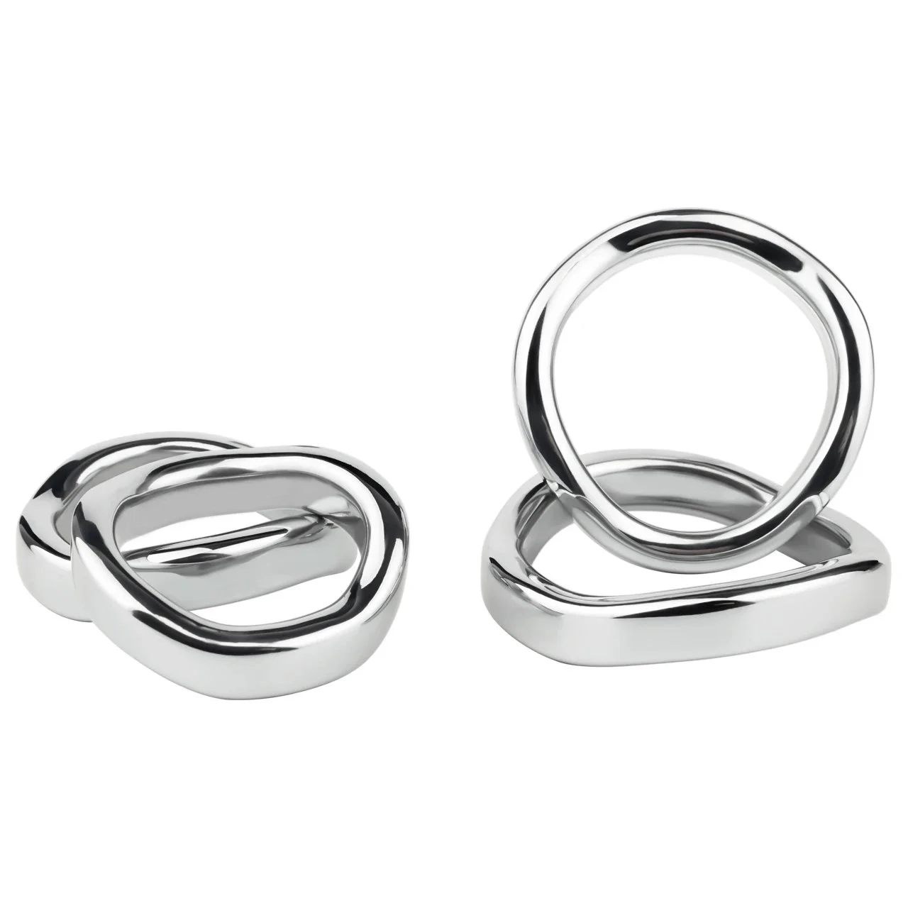 Metal Male Locking Precision Cock Ring Adult Sex Toys Scrotum Binding Ejaculation Delay Device Glans Erection Sperm Locking Ring