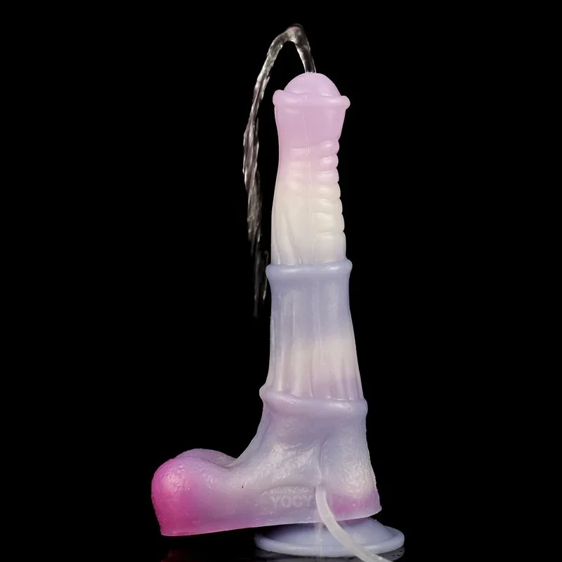Colorful Realistic Horse Penis Squirting Dildo Animal Ejaculating Penis for Women