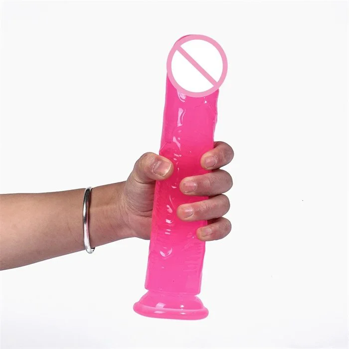 Crystal Clear Soft TPE ABS Silicone Vibrator Dildo for Women Adult Vaginal Massage Sex Toys