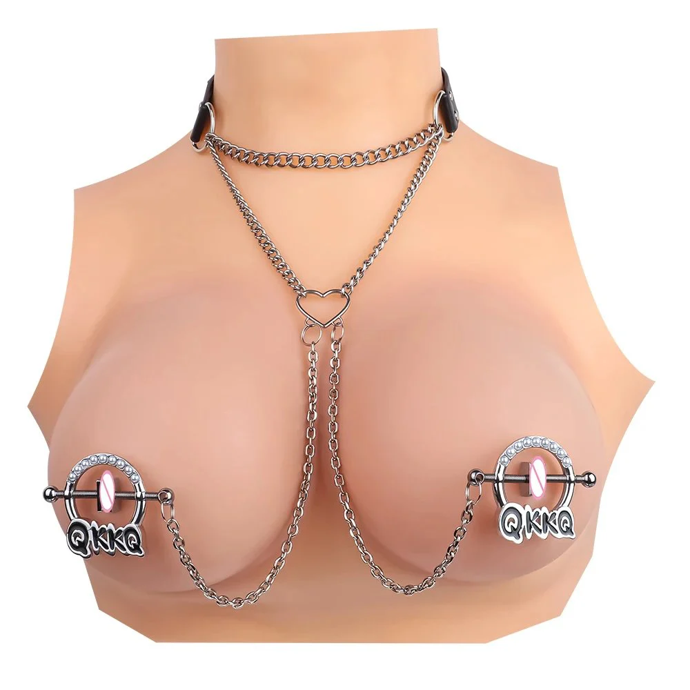 Metal Chain Nipple Clamp Adjustable Stainless Steel Aggravated Nipple Pain Stimulation Couple Sex Bondage Flirting Sex Toys
