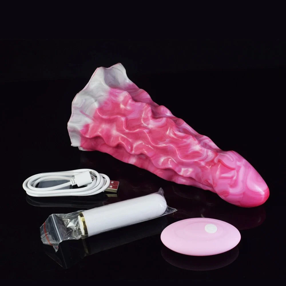 Design Big Thick Fantasy Dildo Vibrator Color Silicon Anal Plug Vibrator for Women