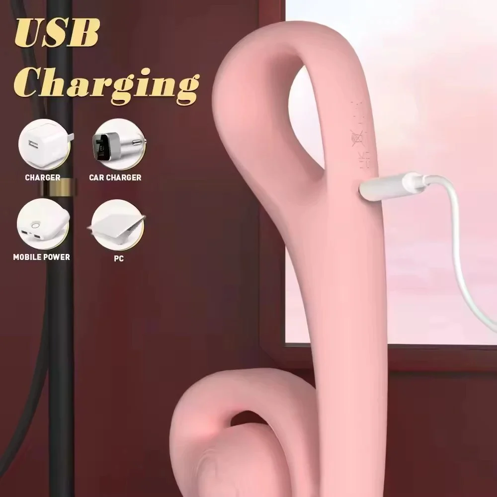 Women's Erotic Toys Vibrators for Self-Pleasure Including G-Spot Wand Dildo Sucking Tongue USB Power Supply