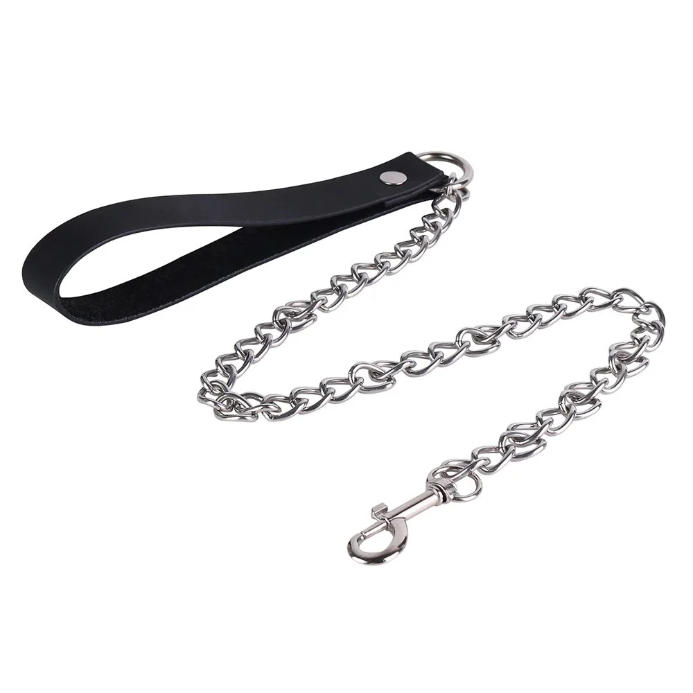 Master and Submissive Game Collar Genuine Leather Game Prop Suitable for Male and Female Sex Toys