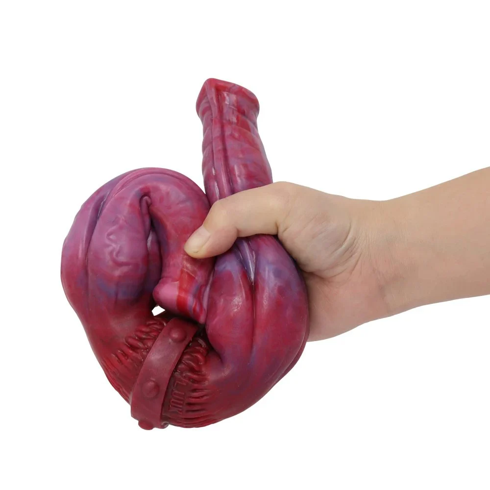 Color Magic Dragon Double Headed Penis Dog Knot Long Dildo for Lesbian Couples Adult Women Dildo Sex Toys