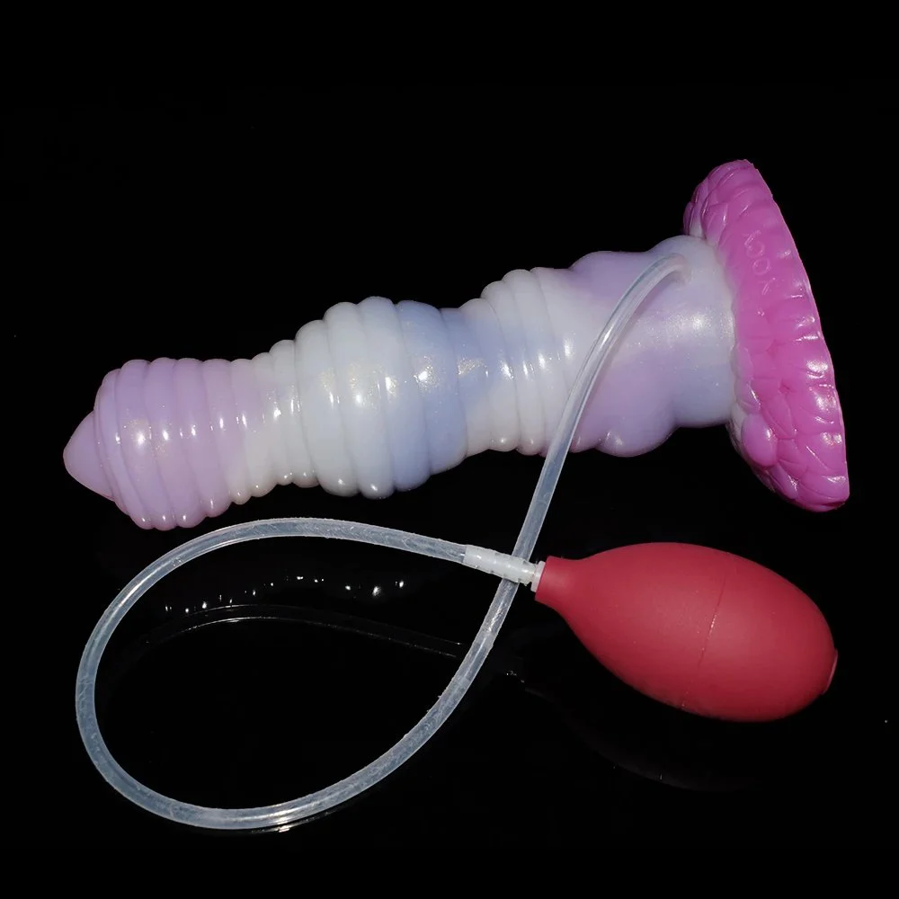 Color Water-spraying Adult Toy Liquid Silicone Material Soft Feel Sex Toy Adult Penis with Built-in air Pump