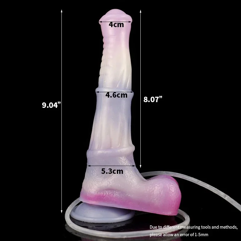 Colorful Realistic Horse Penis Squirting Dildo Animal Ejaculating Penis for Women