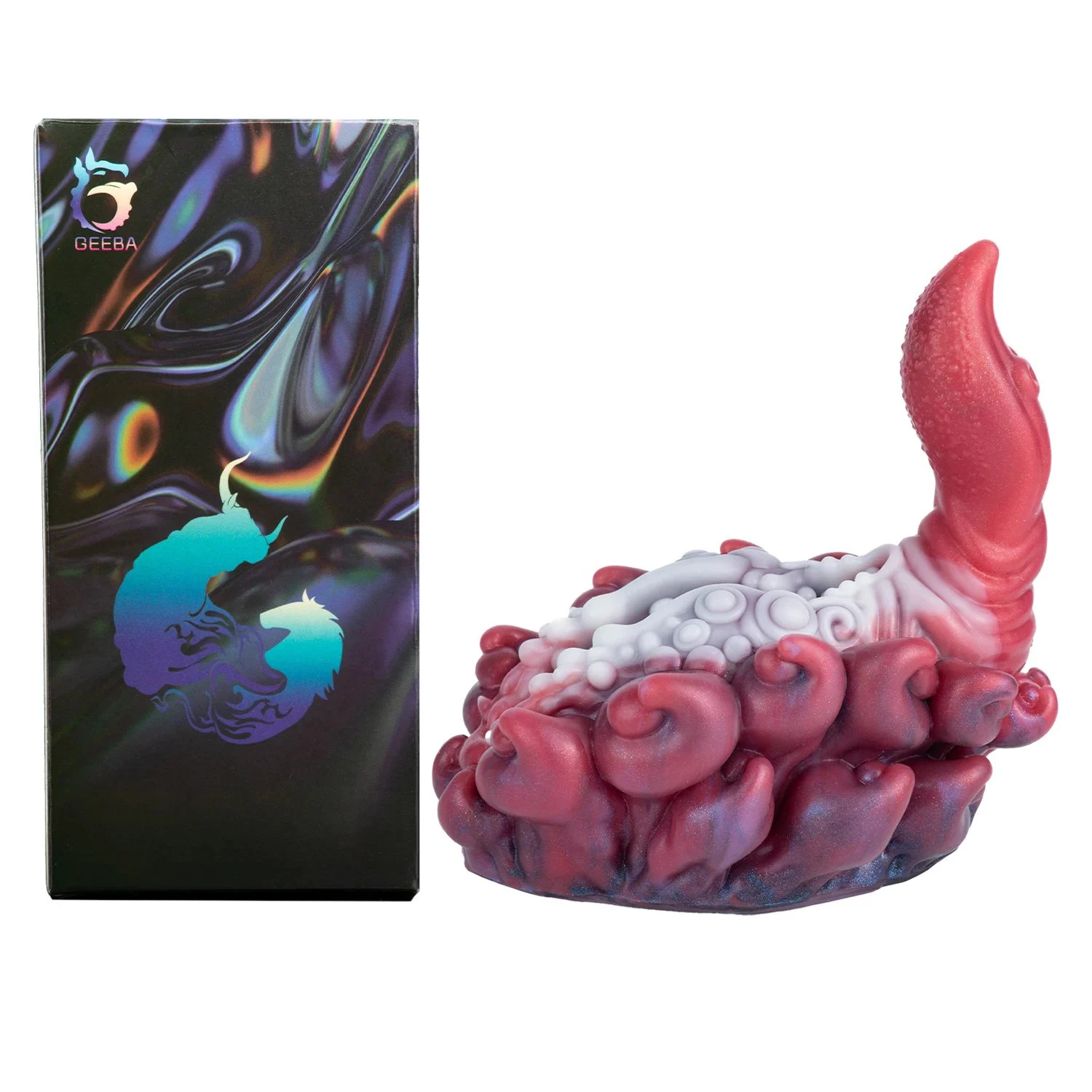 Alien Monster Male Masturbator with Long Tongue Fantasy Pocket Pussy 3D Textured Men Stroker Men's Grinder No Channel Toys