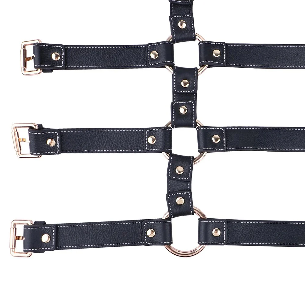 Men's Hardcore Harness Psyche Mancrush Sexual Chest Flame Spine Shirt Soft Leather Material Suitable for Male