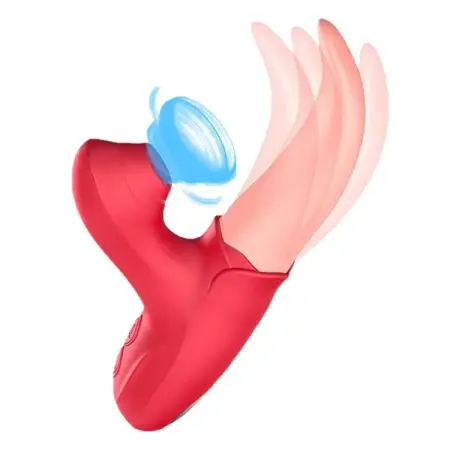 Waterproof 10 Modes G Spot Tongue Licking Sucking Vibrator Sex Toys for Women