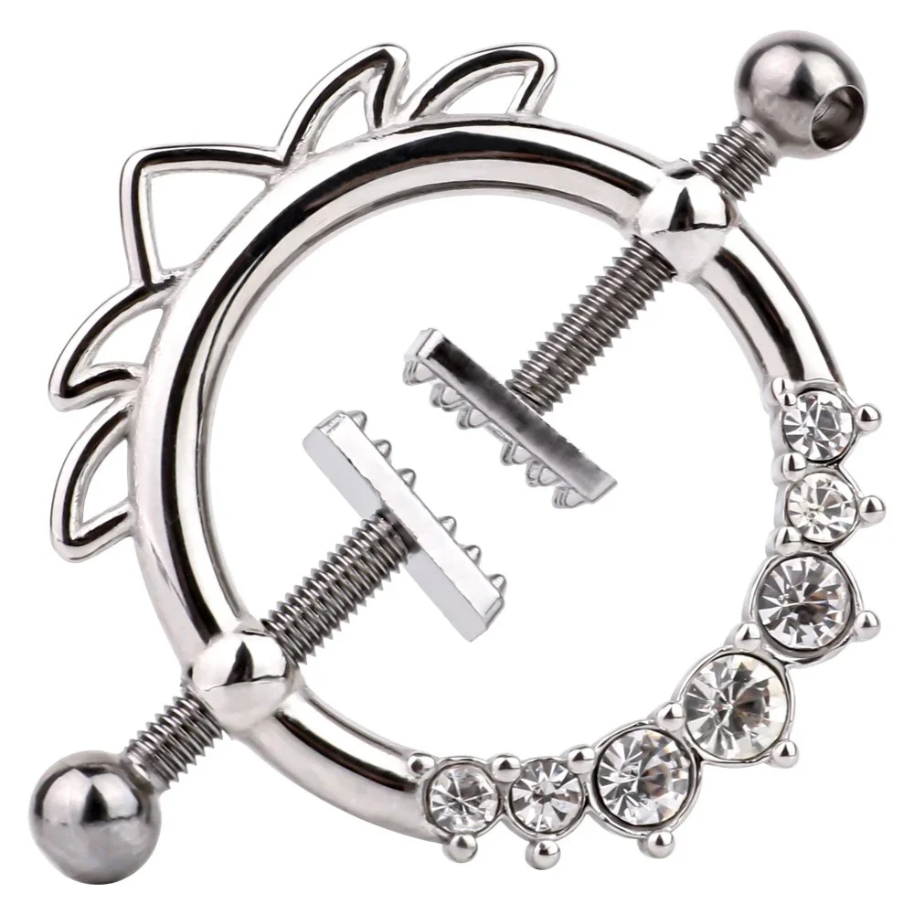 Metal Exquisite Nipple Clamps Squeeze Stimulate Nipples Nipple Clamps Female Bondage Gear Sex Toys Game