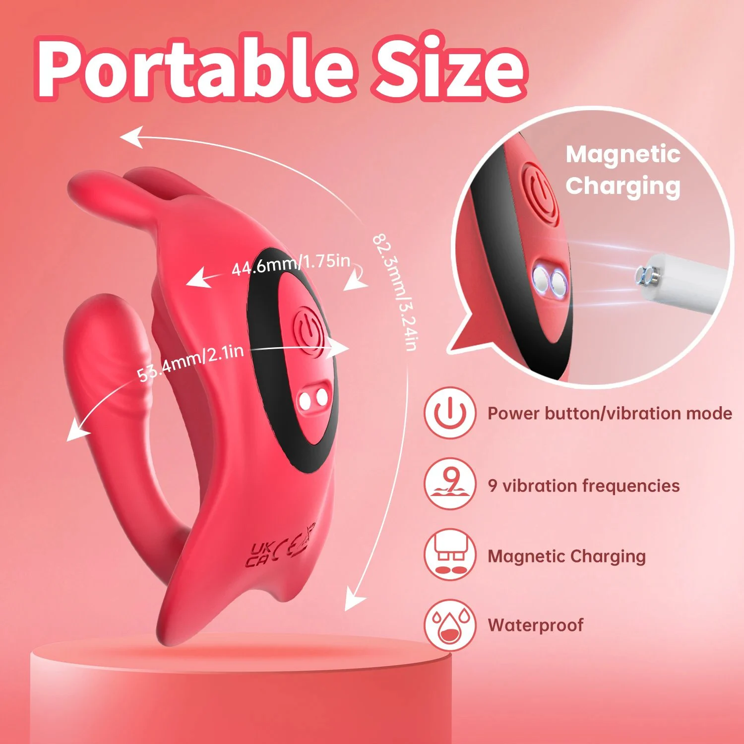 Long Distance Controlled 9-Speed USB Power Panty G-Spot Vibrator with Mobile Phone App Wearable Butterfly Panties