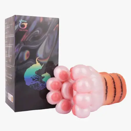 Animal Tiger Paw Fantasy Channel Silicone Male Masturbator Realistic Textured Pocket Pussy Stroker Adult SexToy