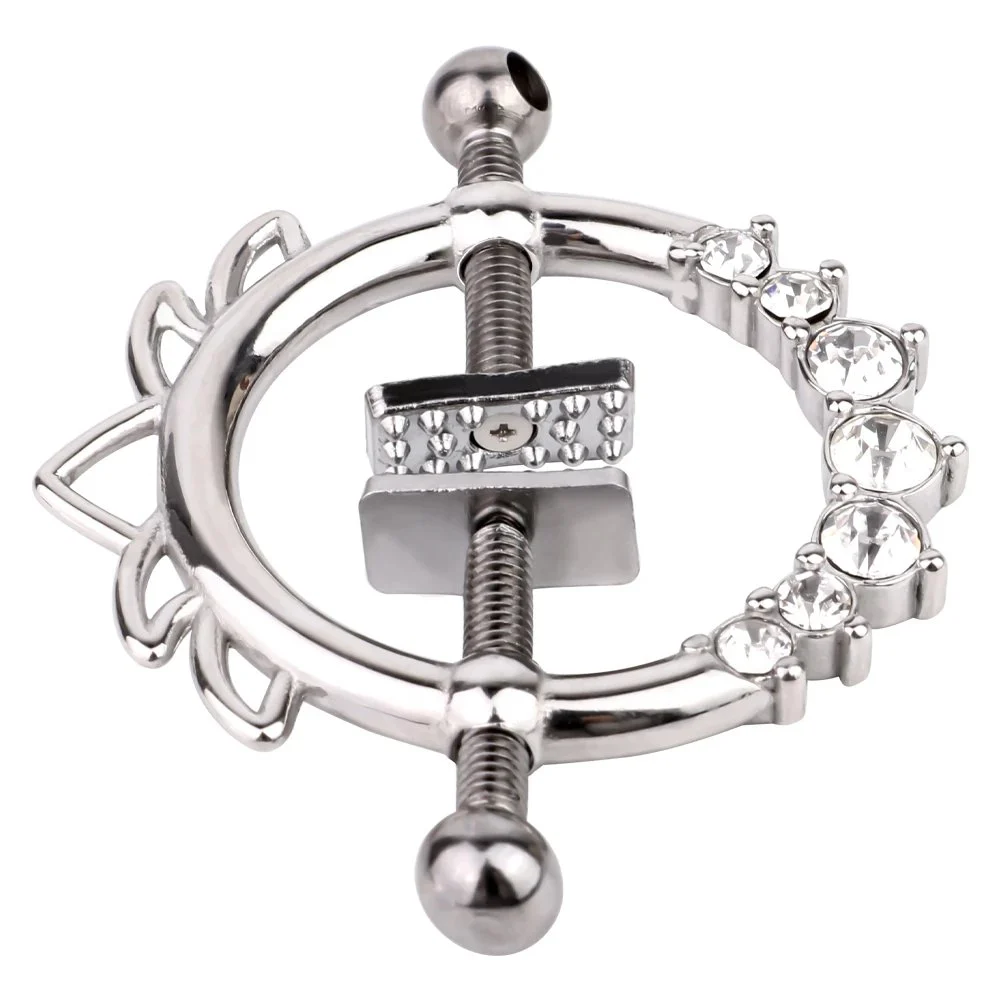 Metal Exquisite Nipple Clamps Squeeze Stimulate Nipples Nipple Clamps Female Bondage Gear Sex Toys Game