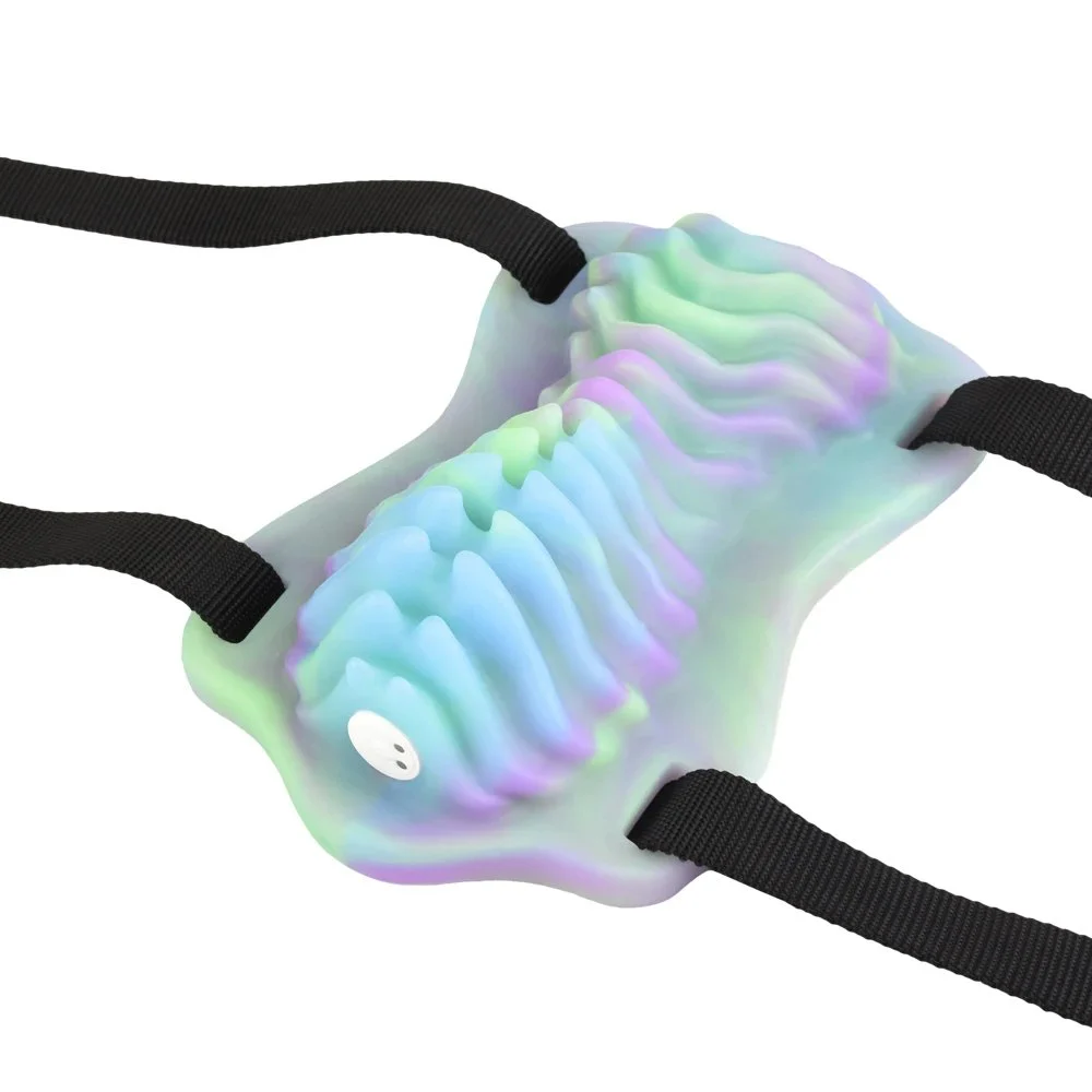High Quality Fantasy Silicone Grinder Sex Toy with Belt Vibrating Luminous Masturbator Sex Grinder for Women Masturbation