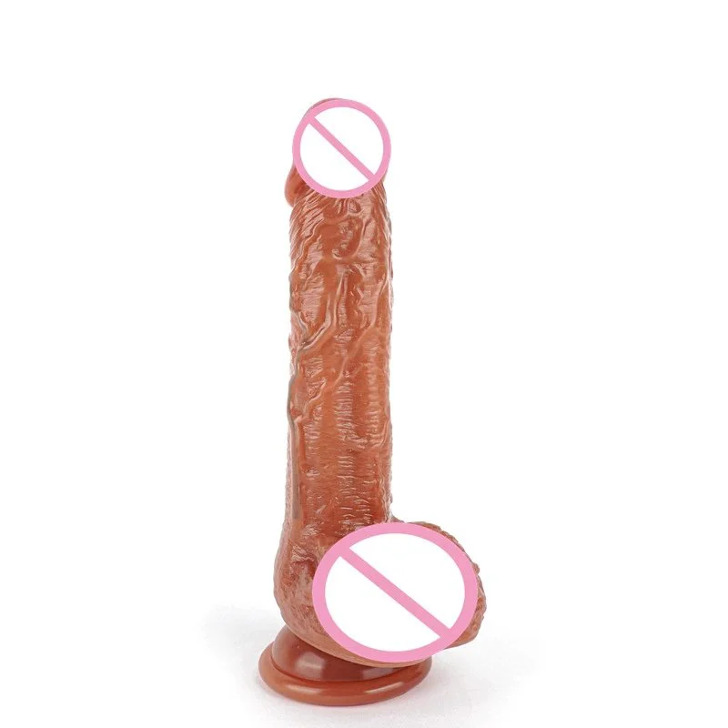 Remote Control Realistic Silicone Vibrating Heating Suction Cup Dildo Thrusting Dildo Vibrator Sex Toy Women