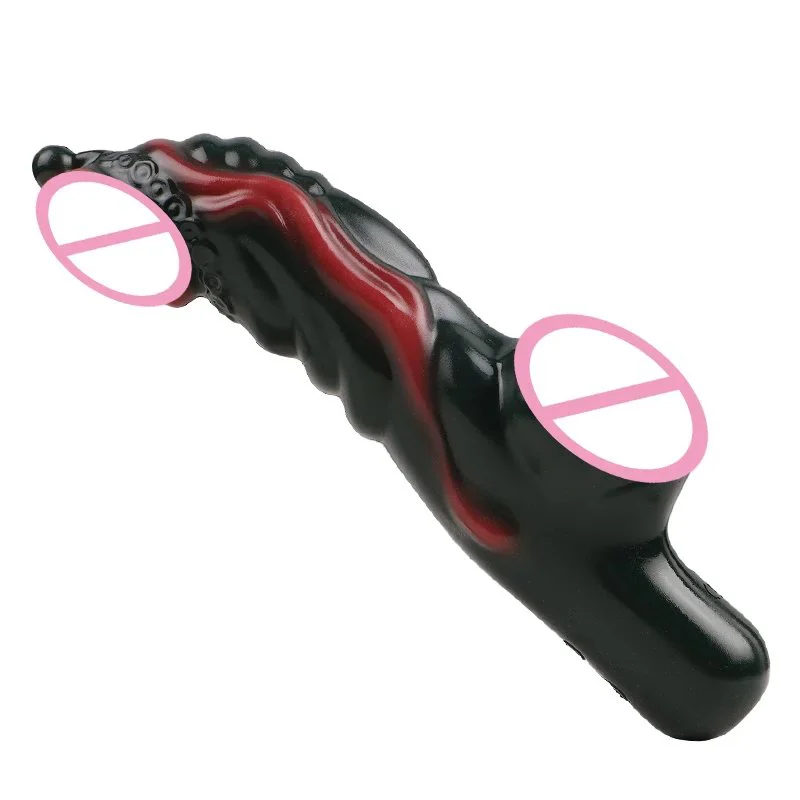 Vibrating Non-vibrating Optional Soft alien Shaped Female Masturbator Dual Head Heated Silicone Vibrator Multi-Frequency
