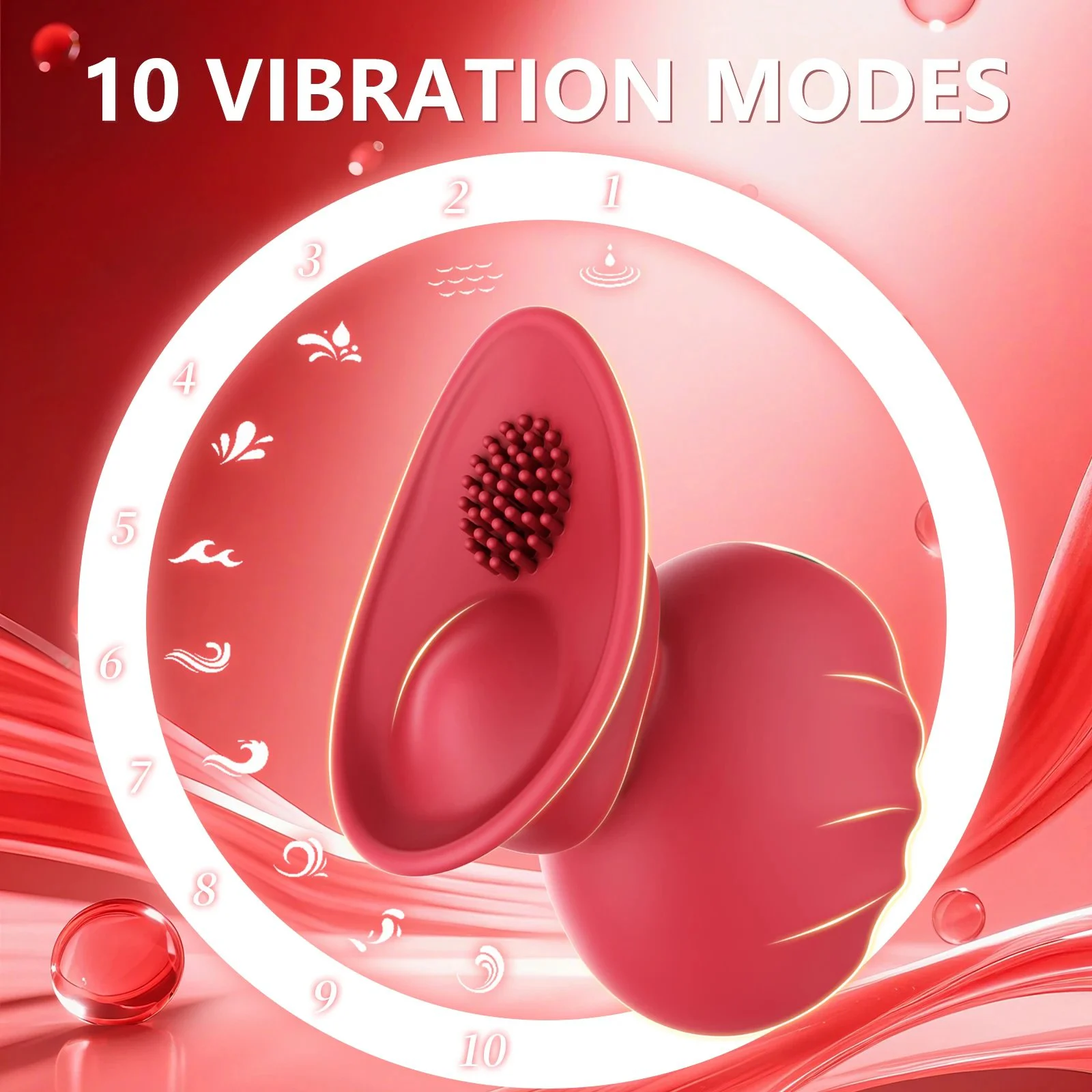 USB Rechargeable Vibrator-Female Clitoral Stimulator & Intimate Massager 100% Waterproof Adult Toy