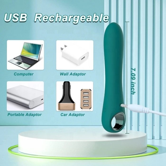 Women's Multi-Functional Green Magic Vibrator Clitoris & G-Spot Stimulating Sex Toys