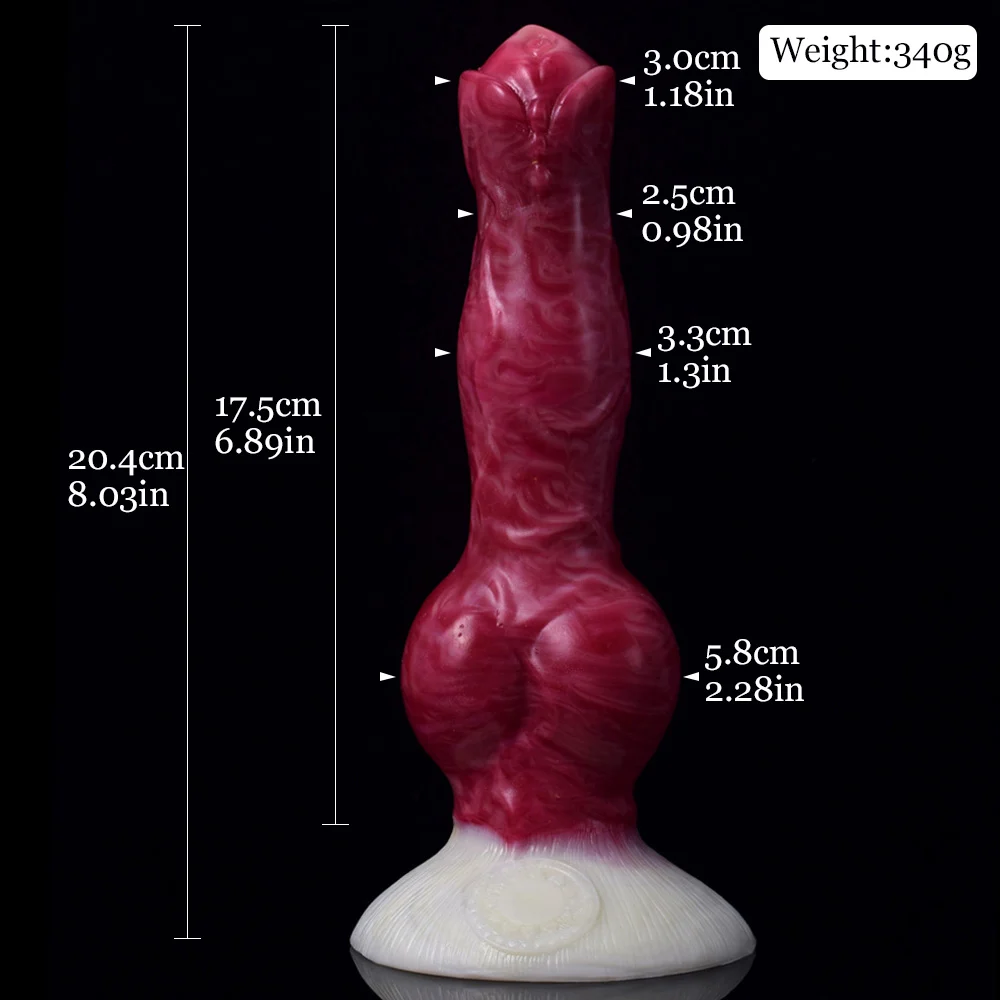 Realistic Wolf Dog Knot Ejaculation Dildo Soft Silicone Flexible Cock Penis Sex Toys for Women Realistic SquirtingDildo
