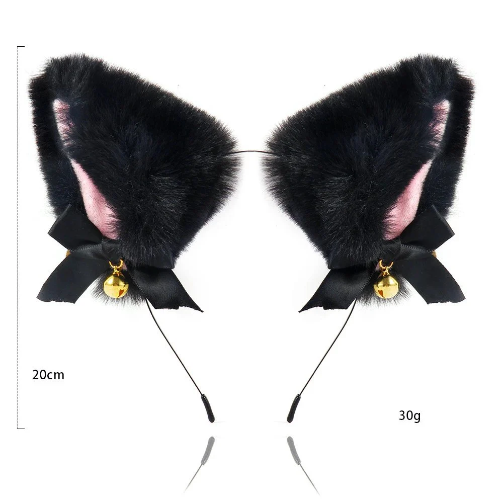 Cat Ears With Bells Headband Cos Cat Girl Hair Accessories Christmas Halloween Headwear Accessories Hair Jewelry
