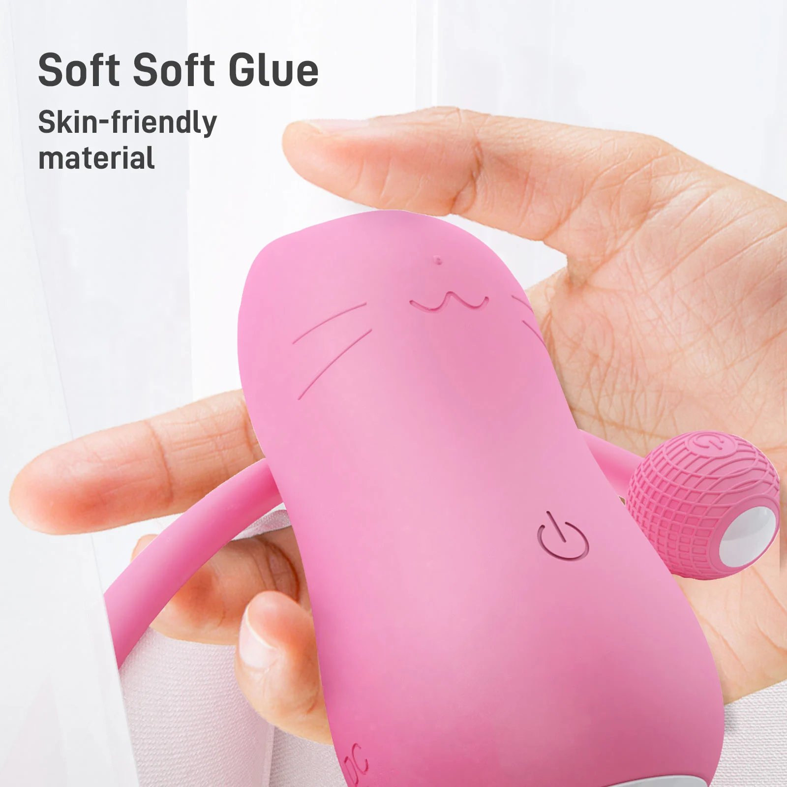 Women's Mini Animal Shaped Sexual Double for Egg Vibrator Remote Control Wireless G-Spot Gadget USB Power for Egg Pink for Women
