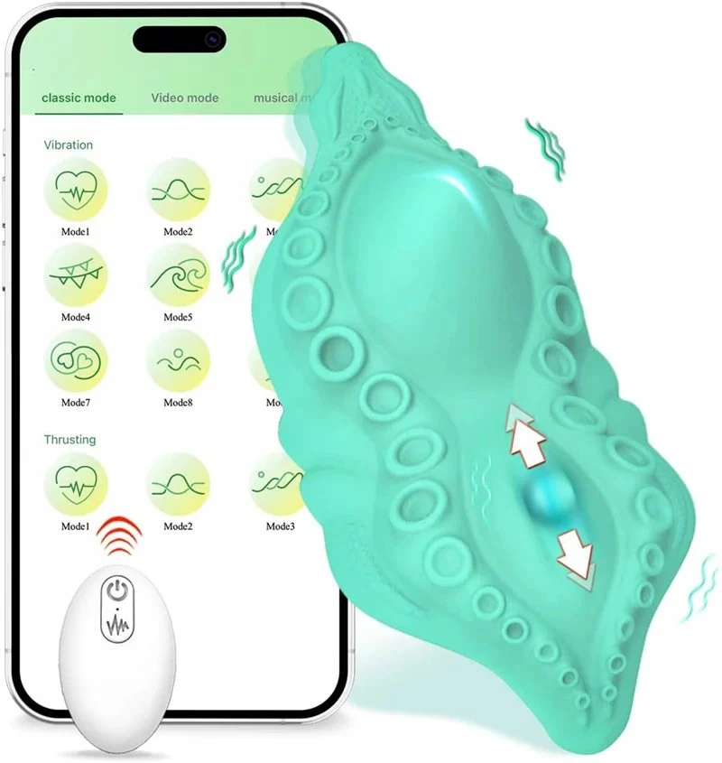 Invisible Quiet Women's Panty Vibrator APP Control Wearable Clitoral Massage Sex Stimulator with Sucking Feature
