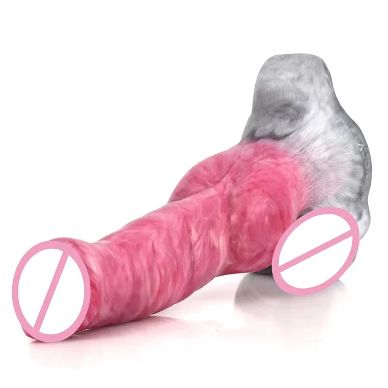 Design Silicone Sex Toy Lifelike Wolf Dildo Vagina Stimulation Penis for Women Masturbators