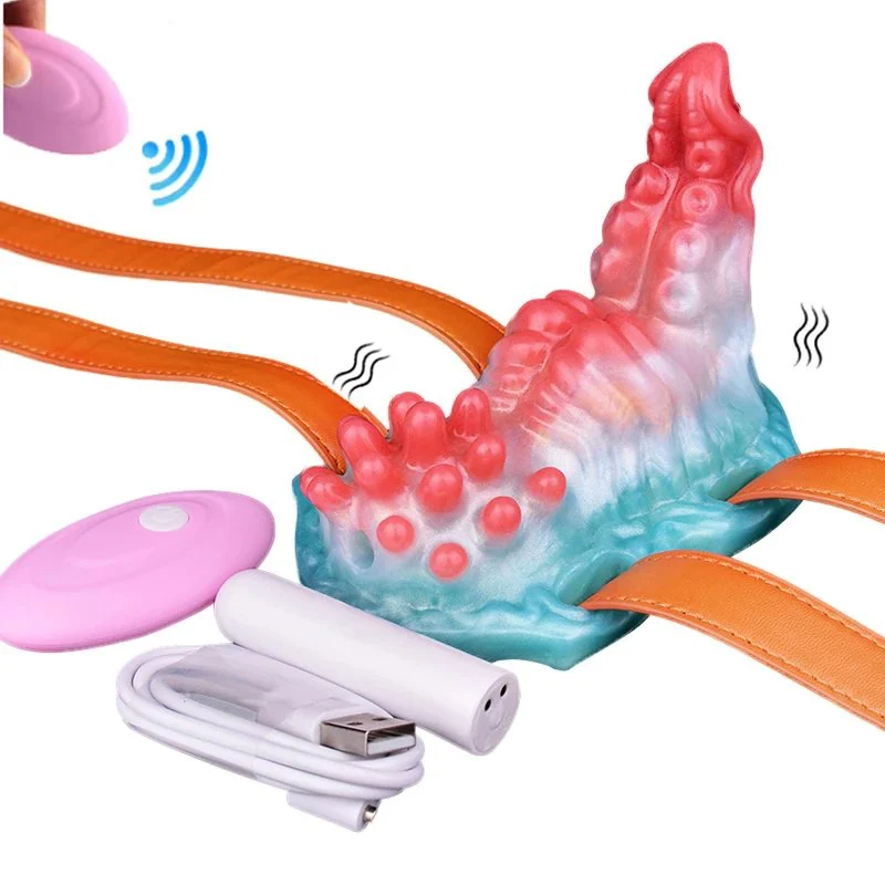 Silicone Octopus Sex Grinder Wireless Control Strap on Grinding Hump Friction Vibration Massage Wand Female Masturbation
