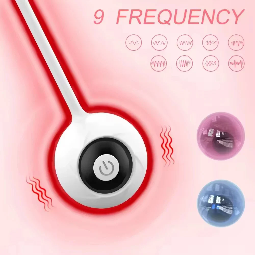Medical Material Kegel Ball Toys Sex Adult Vibrator Exercise Vaginal Ball Ben Wa Ball Vibrator for Woman