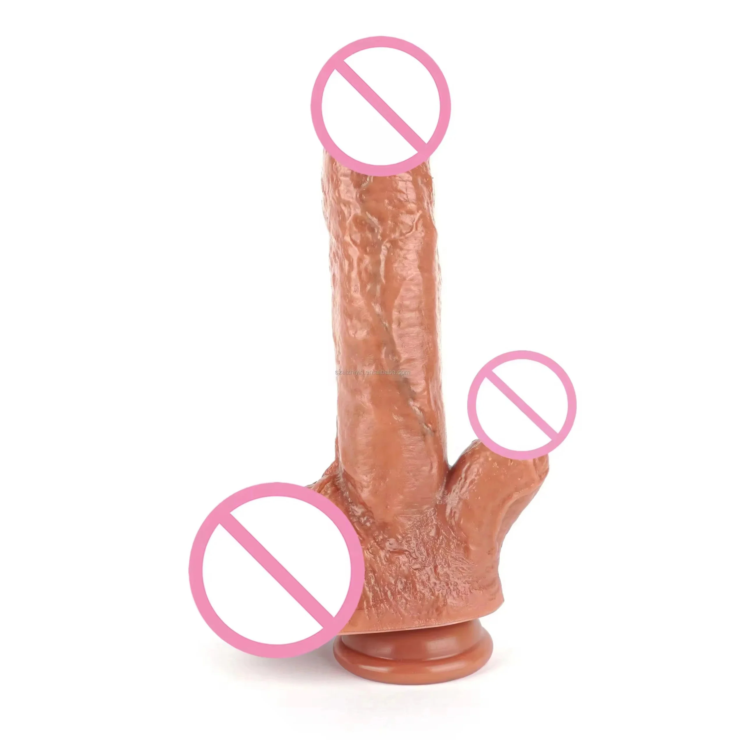 Realistic Skin Color Silicone Dildos for Women Soft Flexible Suction Cup Sex Toy with Waterproof Electric Huge Vibrator