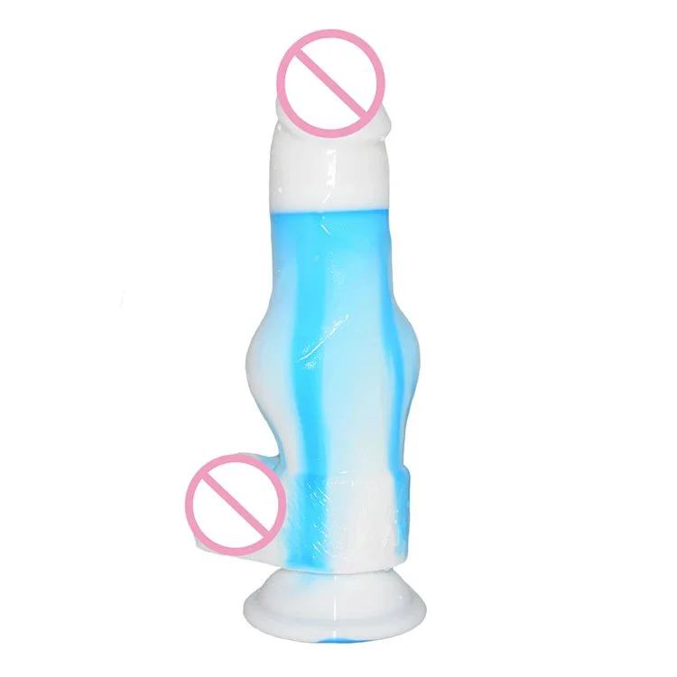 Dog Dildo Strapon Dildos Erotic Anal Dildo Animal Penis Lesbian Blue White Porcelain Animal Sex Toys for Woman