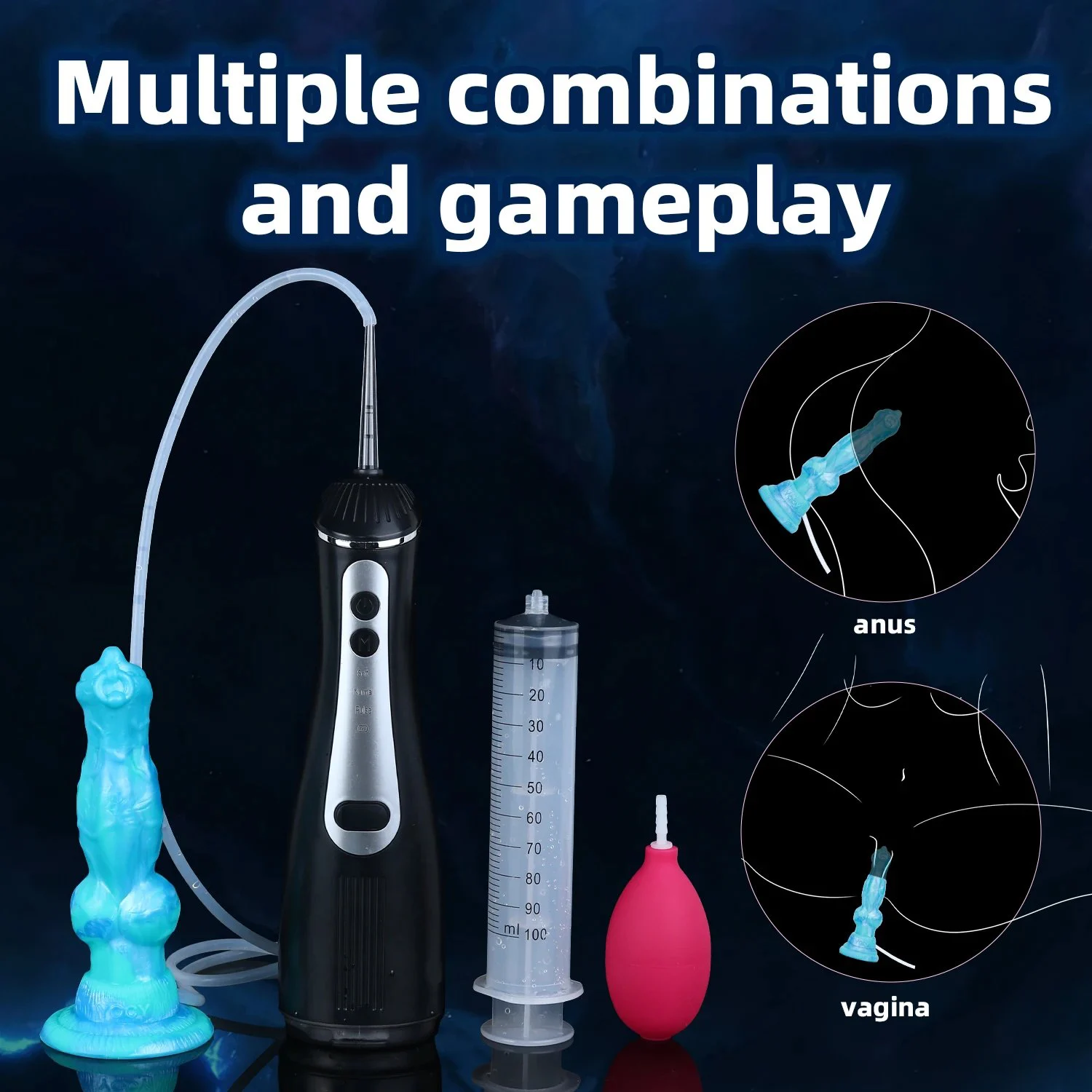 Fantasy Dog Knot Electric Squiritng Dildo Vaginal Stimulator Silicone Wolf Penis Anal Butt Plug Furry Sex Toys