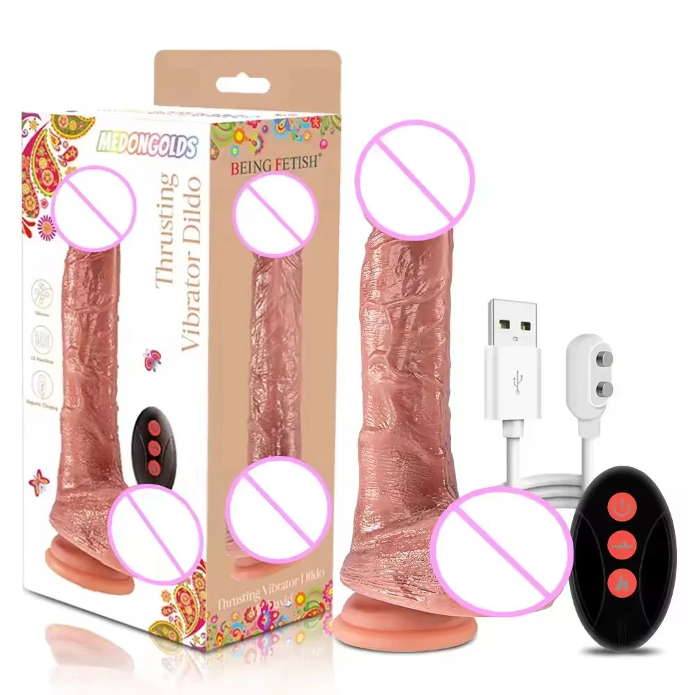 Dildo 12 Inch Anal Silicone Huge Remote Control Big Dildo Vibrator for Women Sex Toy Strap on Thrusting Dildo