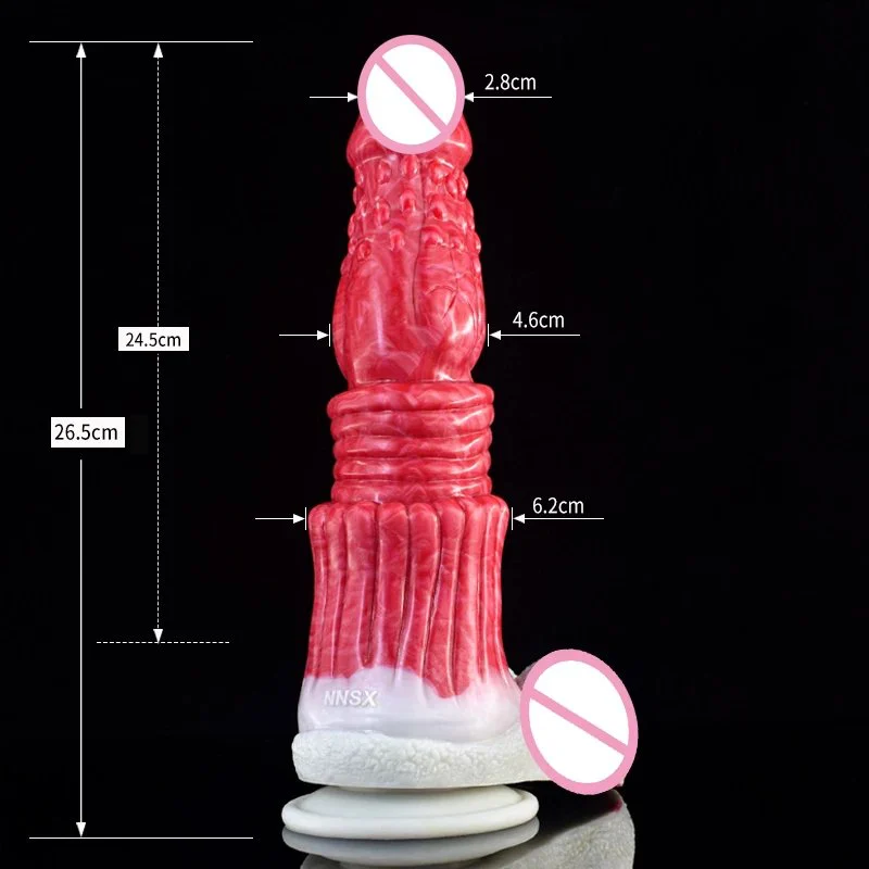 Big Size Silicone Cock Penis Animal Horse Dildo Realistic Testicle Anal Plug Dildo with Strong Sucker