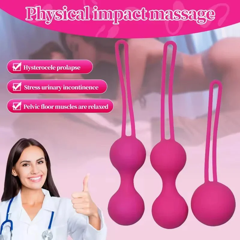 medical silicone flexible pelvic floor muscle training kit l exercise set female sex toys