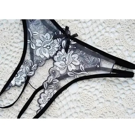 Sex Appeal T-Back Thongs Erotic Transparent Lace Panties Sexy Underwear Luminous Sexy Lingerie