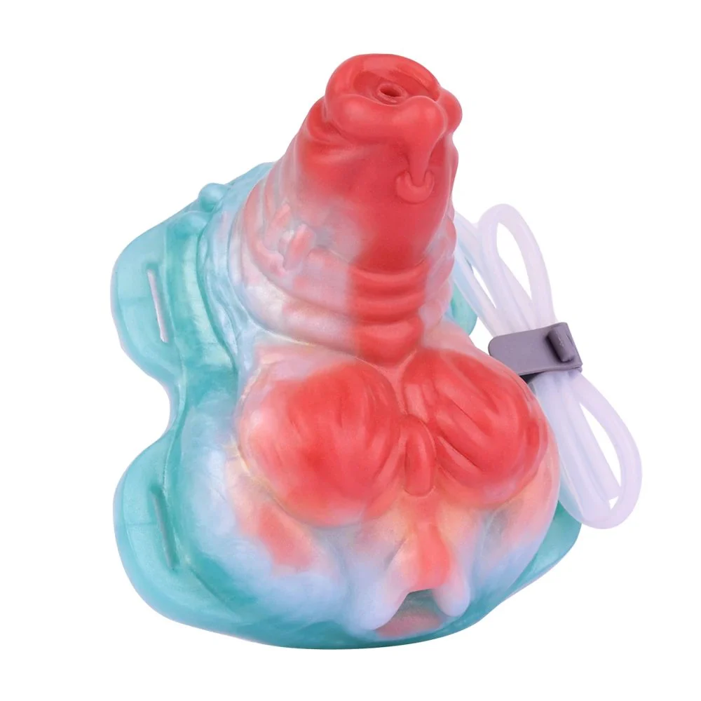 Skin-kinding Squirting Dildo with Bandage Silicone Vibrating Sex Grinding Sex Toy Flirting for Couple