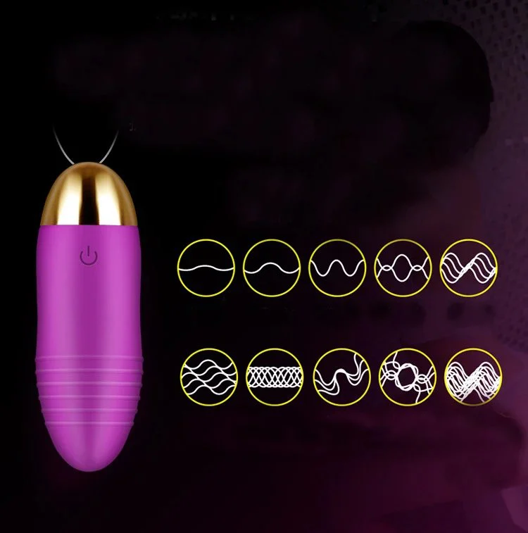 Rechargeable 10-Function USB-Powered Love for Egg Vibrator Clitoral Stimulator with Remote Control Jump Egg Vibrator for Women