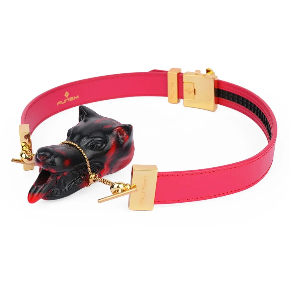 Dog Gag Set Soft Liquid Silicone Gag Fetish Leather Bondage With Bells Game Toys Couple Flirting Sex Toy