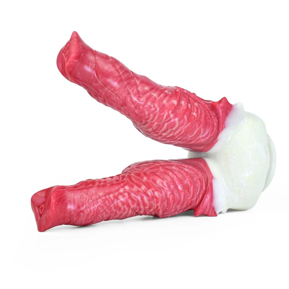 Style Hellfire Color Sex Toy Flexible Monster Big Long Double Ended Dildo for Gay Men Lesbian Women